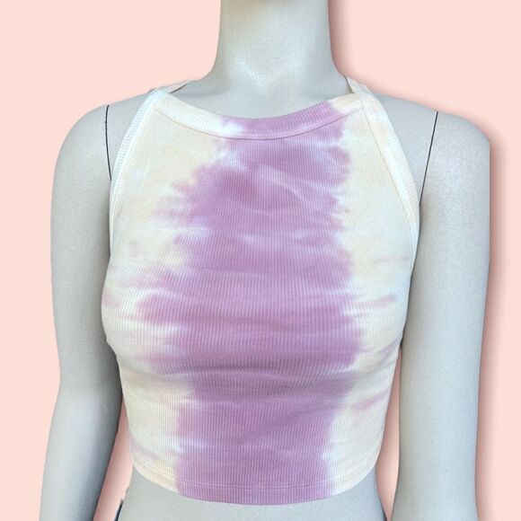 Young Fabulous and Broke Ribbed Tie Dye Cropped Tank Top with Open Back - Picture 13 of 16